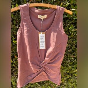 BNWT Niyama Sol tie tank mauve pink size small yoga
